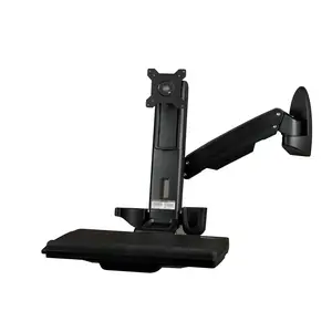 Wandmontage Sitz-/Steh Workstation Monitor bis 61cm (24'') Wandmontage Sitz-/Steh Workstation Monitor bis 61cm (24'')