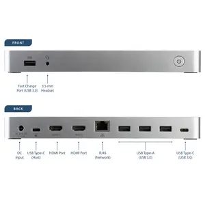 4K Dual Monitor USB-C Dockingstation 4K Dual Monitor USB-C Dockingstation