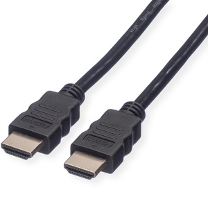 HDMI Kabel mit Ethernet Stecker/Stecker Schwarz 1,5m