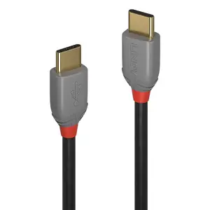 Anthra Line USB 2.0 Anschlusskabel USB C/USB C Stecker/Stecker Schwarz 0,5m Anthra Line USB 2.0 Anschlusskabel USB C/USB C Stecker/Stecker Schwarz 0,5m