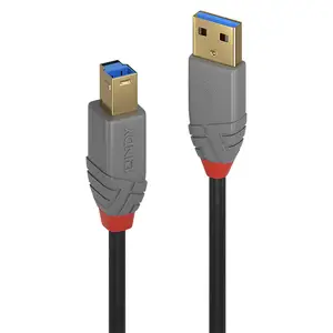Anthra Line USB 3.0 Anschlusskabel Typ A/Typ B Stecker/Stecker Schwarz 1m Anthra Line USB 3.0 Anschlusskabel Typ A/Typ B Stecker/Stecker Schwarz 1m