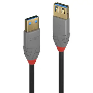 USB-Verlängerungskabel Stecker/Buchse Schwarz 0,5m USB-Verlängerungskabel Stecker/Buchse Schwarz 0,5m
