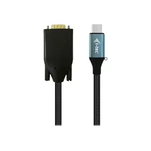 i-tec Adapterkabel USB-C/VGA Stecker/Stecker Schwarz 1,5m i-tec Adapterkabel USB-C/VGA Stecker/Stecker Schwarz 1,5m