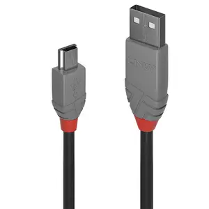 Anthra Line USB 2.0 Typ A an Mini-B Kabel 0,5 m Schwarz Anthra Line USB 2.0 Typ A an Mini-B Kabel 0,5 m Schwarz