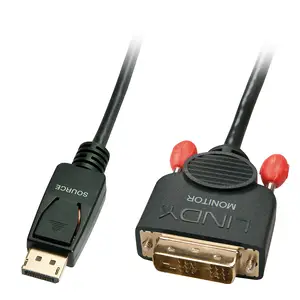 Videokabel DisplayPort/DVI-D Stecker/Stecker Schwarz 0,5m Videokabel DisplayPort/DVI-D Stecker/Stecker Schwarz 0,5m