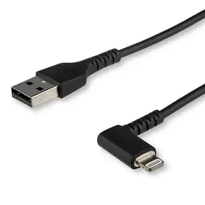 abgewinkeltes Lightning- auf USB-Kabel Schwarz 1 m abgewinkeltes Lightning- auf USB-Kabel Schwarz 1 m