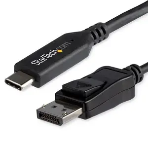 USB-C/DisplayPort Kabel Schwarz 1,8m USB-C/DisplayPort Kabel Schwarz 1,8m