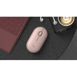 Pebble M350 Wireless Bluetooth Maus Rosa inkl. USB Empfänger