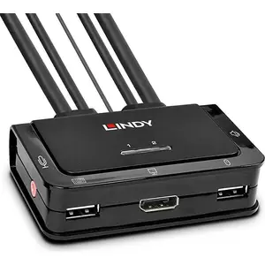2 Port DisplayPort 1.2, USB 2.0 Cable KVM Switch 2 Port DisplayPort 1.2, USB 2.0 Cable KVM Switch