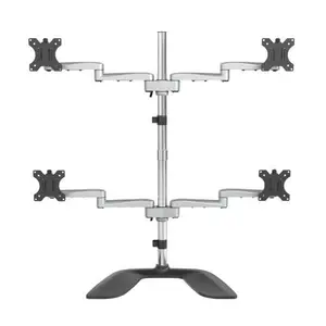 Monitorhalterung für vier Bildschirme Standfuß für bis zu 32" VESA-Monitore Monitorhalterung für vier Bildschirme Standfuß für bis zu 32" VESA-Monitore