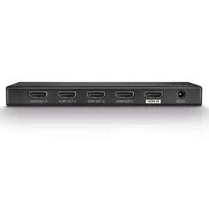 4 Port HDMI 18G Video-/Audio Splitter Schwarz 4 Port HDMI 18G Video-/Audio Splitter Schwarz
