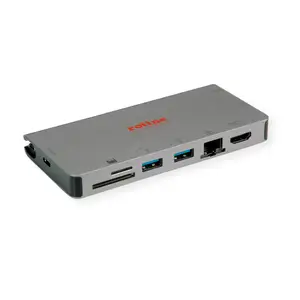 Dockingstation USB 3.2 Gen 1 (3.1 Gen 1) Type-C - 10,100,1000 Mbit/s - Grau - SD - 5 Gbit/s Dockingstation USB 3.2 Gen 1 (3.1 Gen 1) Type-C - 10,100,1000 Mbit/s - Grau - SD - 5 Gbit/s