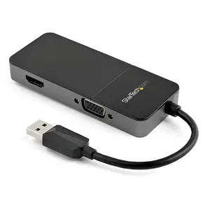 USB 3.0 zu HDMI VGA Adapter Schwarz USB 3.0 zu HDMI VGA Adapter Schwarz