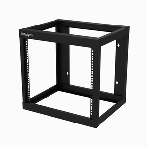 9U Wall-mount Rack Open Frame Schwarz