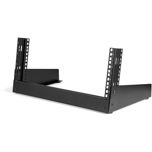 RK4OD Desktop Rack (4 HE, 2 Post Open Frame Rack, bis zu 30 kg, EIA-310, freistehend) schwarz