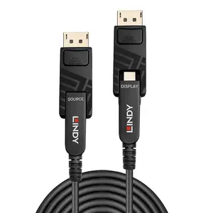 DisplayPort Kabel mit abnehmbaren DP-Stecker Mini-DisplayPort/Mini-DisplayPort Stecker/Stecker Schwarz 40m DisplayPort Kabel mit abnehmbaren DP-Stecker Mini-DisplayPort/Mini-DisplayPort Stecker/Stecker Schwarz 40m