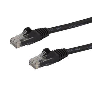 Snagless Patchkabel Cat6 RJ-45/RJ-45 Stecker/Stecker Schwarz 7,5m