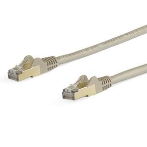 Snagless Patchkabel Cat6A RJ-45/RJ-45 Stecker/Stecker Grau 7m