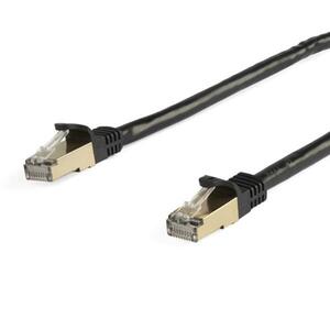 Snagless Patchkabel Cat6A RJ-45/RJ-45 Stecker/Stecker Schwarz 7m