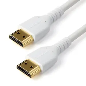HDMI Kabel mit Ethernet HDMI/HDMI Stecker/Stecker Weiß 1m HDMI Kabel mit Ethernet HDMI/HDMI Stecker/Stecker Weiß 1m