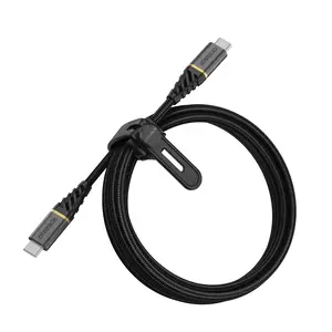 Premium USB Schnellladekabel USB-C/USB-C Stecker/Stecker Schwarz 2m Premium USB Schnellladekabel USB-C/USB-C Stecker/Stecker Schwarz 2m