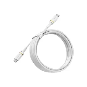 USB Schnellladekabel USB-C/USB-C Stecker/Stecker Weiß 3m USB Schnellladekabel USB-C/USB-C Stecker/Stecker Weiß 3m