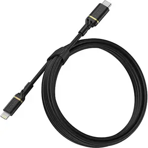 Lightning Schnellladekabel Lightning/USB-C Stecker/Stecker Schwarz 2m Lightning Schnellladekabel Lightning/USB-C Stecker/Stecker Schwarz 2m