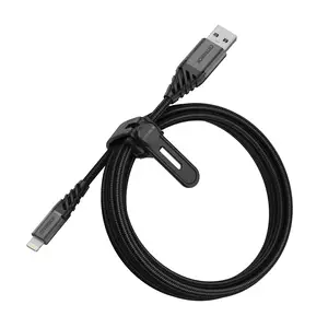 Lightning Premium Kabel Lightning/USB-A Stecker/Stecker Schwarz 2m Lightning Premium Kabel Lightning/USB-A Stecker/Stecker Schwarz 2m