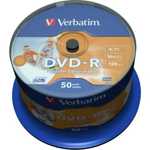DVD-R 4,7GB 16x Inkjet printable, unbranded, 50er Spindel DVD-R 4,7GB 16x Inkjet printable, unbranded, 50er Spindel