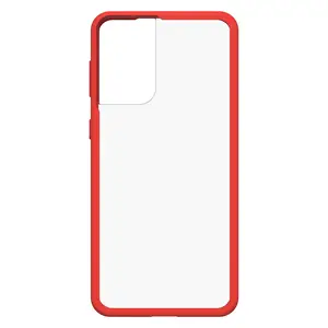React Samsung Galaxy S21+ 5G Hülle Power Rot Transparent/Rot React Samsung Galaxy S21+ 5G Hülle Power Rot Transparent/Rot