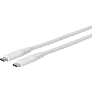 USB Kabel USB-C/USB-C Stecker/Stecker Weiß 1,5m