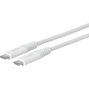 USB Kabel USB-C/USB-C Stecker/Stecker Weiß 3m