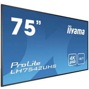 Iiyama Prolite LH7542UHS-B3 189.3cm (75") Display 3840x2160 500cd/m² Pixel 300:1 8ms