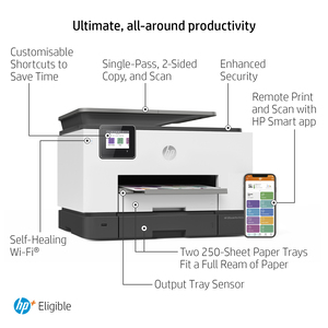 OfficeJet Pro 9022e A4 All-in-One Drucker/Scanner/Kopierer/Fax Farbtintenstrahldruck Duplex