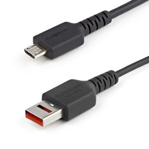 StarTech Secure Charging Cable USB-A zu Micro USB Kabel Stecker/Stecker Schwarz 1m