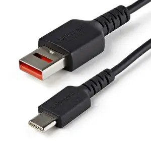 StarTech Secure Charging Cable USB-A zu USB-C Kabel Stecker/Stecker Schwarz 1m StarTech Secure Charging Cable USB-A zu USB-C Kabel Stecker/Stecker Schwarz 1m