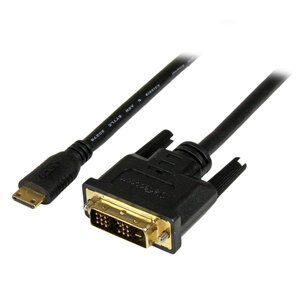 Mini HDMI auf DVI Adapterkabel Mini-HDMI/DVI-D Stecker/Stecker Schwarz 3m