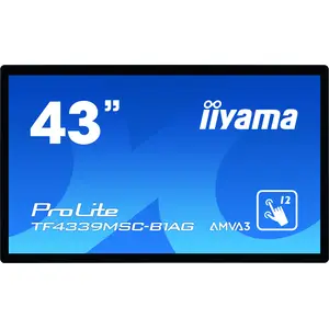 ProLite TF4339MSC-B1AG 109cm (43") Display 1920x1080 Pixel 400 cd/m² 4000:1 8ms Schwarz ProLite TF4339MSC-B1AG 109cm (43") Display 1920x1080 Pixel 400 cd/m² 4000:1 8ms Schwarz