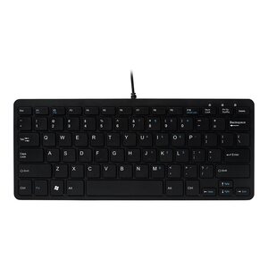 R-Go Compact Tastatur QWERTZ (DE) schwarz kabelgebunden