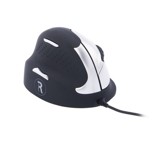 R-Go HE Break Mouse ergonomische Maus Anti-RSI-Software Mittel (Handlänge 165-185mm) Linkshändig Kabelgebunden