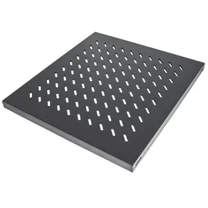 19" Fachboden zur Festmontage 1 HE 525 mm Tiefe schwarz 19" Fachboden zur Festmontage 1 HE 525 mm Tiefe schwarz