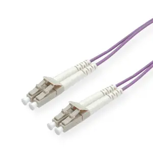 LWL Duplexkabel 50/125µm LC/LC violett 7m LWL Duplexkabel 50/125µm LC/LC violett 7m