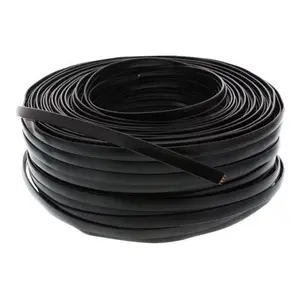 Modularkabel, 8adrig Flachband schwarz, 100m Ring Modularkabel, 8adrig Flachband schwarz, 100m Ring