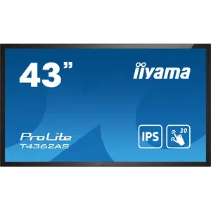 Iiyma ProLite T4362AS-B1 108cm (43") Multi-Touch 3840x2160 Pixel 1200:1 420cd/m² 8ms Iiyma ProLite T4362AS-B1 108cm (43") Multi-Touch 3840x2160 Pixel 1200:1 420cd/m² 8ms