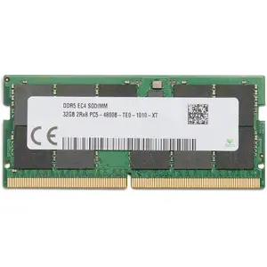 HP 32GB DDR5 SODIMM 262-PIN 4800 MHz PC5-38400 ECC HP 32GB DDR5 SODIMM 262-PIN 4800 MHz PC5-38400 ECC