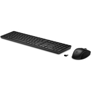 HP 655 Tastatur-/Mouse-Set kabellos Layout Deutsch Schwarz 10er Pack