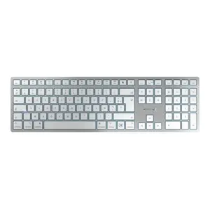 KW 9100 SLIM Wireless Tastatur für Mac Layout Belgien Französisch Weiß/Silber KW 9100 SLIM Wireless Tastatur für Mac Layout Belgien Französisch Weiß/Silber