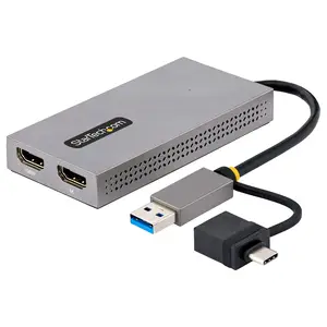 USB HDMI Dual Monitor Adapter USB A/C auf 2x HDMI (1x 4K30Hz 1x 1080p) eGPU USB HDMI Dual Monitor Adapter USB A/C auf 2x HDMI (1x 4K30Hz 1x 1080p) eGPU
