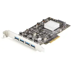 4-Port USB 3.2 Gen 2 PCIe Karte mit 4x USB Typ A Port Windows/Mac/Linux 4-Port USB 3.2 Gen 2 PCIe Karte mit 4x USB Typ A Port Windows/Mac/Linux