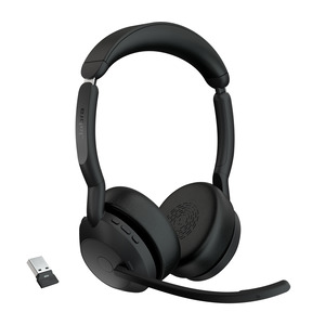 Evolve2 55 Kopfhörer Kabellos Kopfband Bluetooth Ladestation Schwarz
